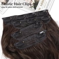 thumbnail image 2 of Extensiones de cabello KookaStyle Long Wavy Synthetic 20 pulgadas, color marrón, 2 of 6