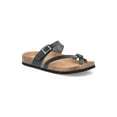 thumbnail image 6 of Time and Tru Women's Asymmetric Strap Footbed Sandals, Wide Width Available, 6 of 6