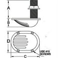 thumbnail image 2 of Groco STH Bronze Scoop Through-Hull with Nut, 2 of 2
