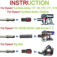thumbnail image 2 of Accesorio de Vacío para Cepillo de Peluquería de Mascotas para Dyson V7 V8 V10 V11 V15/Big Ball/V6 DC58 DC59, Compatible con Shark NV501/HV322/HV301 Miele 1-3/8'' y Mini Tienda Al Vacío de 1,25" – Cepillo de Peluquería para Gatos/perros, 2 of 9