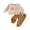 Beige, variant on RUINIXCW Baby Boys First Birthday Outfits Adorable Letter Football Embroidery Long Sleeve Sweatshirt and Elastic Waist Pants Set