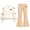 Khaki, variant on Auroural Girls Clothes Sets Size 8 Girls Bow Sweatshirt Crewneck Long Sleeve Pullover Top Girl's Bowknot Print Top Long Pants Two-Piece Set Kids Big Girls, Drop Shoulder, School 5-15 Years