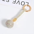 thumbnail image 4 of Rhinestone Ball Alloy Claw Keychain Cute Car Keychain Bag Purse Decor Pendant, 4 of 4