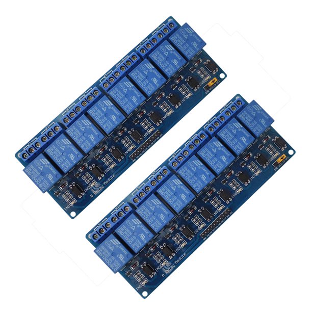 Peggybuy 2PCS 8-Channel 12V Relay Shield Module for Arduino UNO 2560 ...