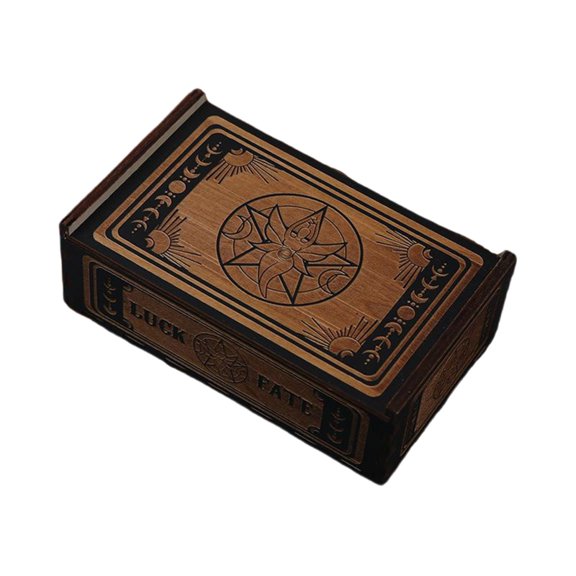 CIYISON Tarot Cards Storage Box Astrologys Trinkets Box Push Pull Storage Container