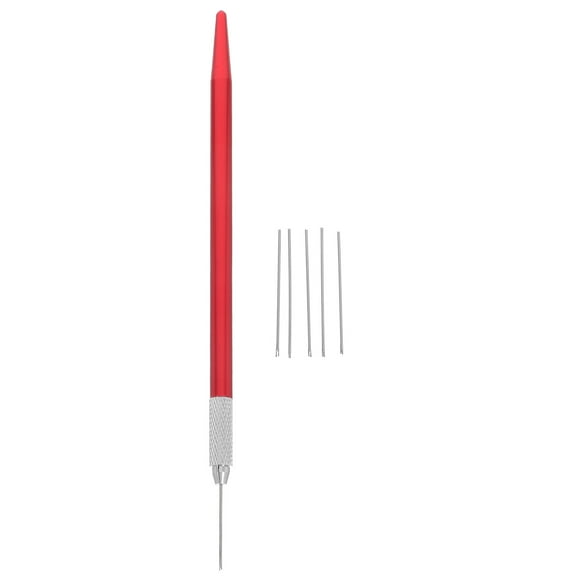 KALLORY 0.8mm Doll Hair Needles with Handle - Crafting and Restoration Tool Set for Doll Hair Styling and Repair, Ideal for Beginners