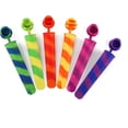 thumbnail image 1 of Molde De Paleta De Silicona Molde De Paleta De Colores Juego De 6 Moldes De Helado Para Bebés Y Niños - Juego De 6 Rojo Verde Cocina, Decoración y Otros, 1 of 5