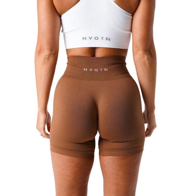NVGTN-pantalones cortos de LICRA sin costuras para mujer, mallas suaves de entrenamiento, trajes de Fitness, pantalones de Yoga, ropa de gimnasio