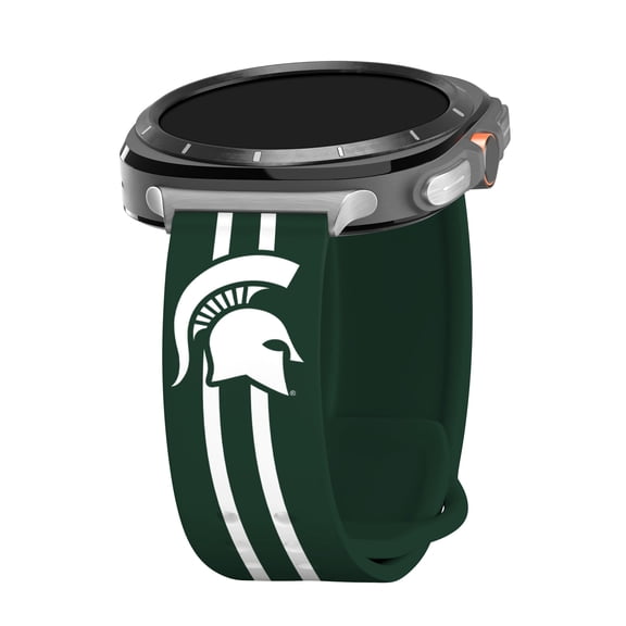 Michigan State HD Watch Band for Samsung Galaxy Watch Ultra 47mm (Long Stripes)