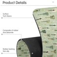 thumbnail image 4 of Yayeee Faucet Mat for Kitchen Sink 30" Diatomite Long Splash Guard Pad, Green Floral Guitar Pattern, 2 Pack, 4 of 7