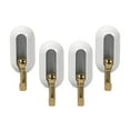 thumbnail image 3 of GROWTH TANK 4Pcs Sticky Wall Hooks Keys Holder Without Nails Reusable Utility Hooks Adhesive White, 3 of 9