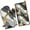 Black White, variant on Black White and Gold Marble Kitchen Oven Mitt and Pot Holder Sets 2 Pcs for Baking, Cooking and Grilling, Heat Resistant Up To 392 °F