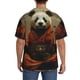 thumbnail image 3 of Fotbe Jungle Meditating Panda Camisa Estampada de Manga Corta para Hombre, Casual de Verano, Estilo Playero, Sin Arrugas-3X-Large, 3 of 5