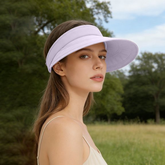 Breathable Summer Sun Hat Wide Brim Outdoor Visor Cap for Beach Travel Cycling Fashion Casual