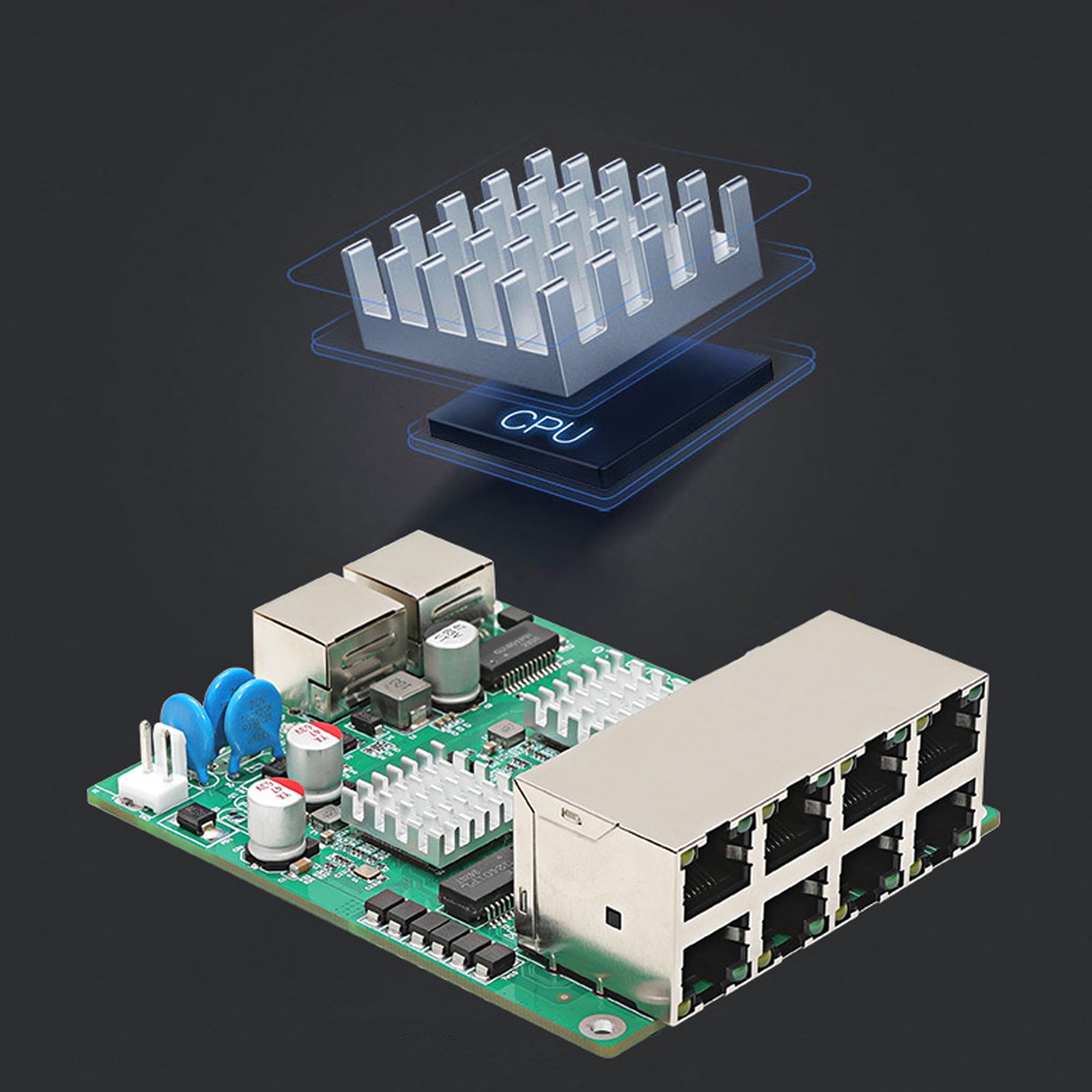 10 Port Gigabit Ethernet Switches With 8 PoEs Port Design For Home Offices And Surveillances Systems