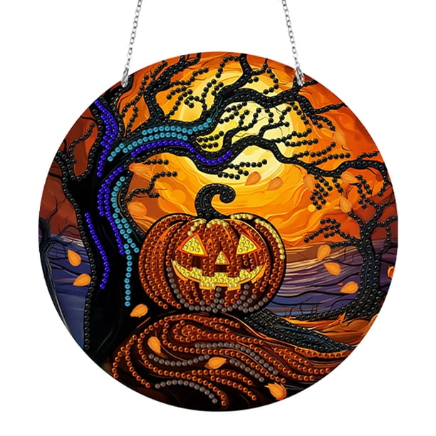 Adornos Pintura Cristal Con Cadena Forma Especial Doble Cara