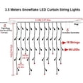 thumbnail image 3 of Cadena de luz LED de 3,5 m para fiesta de boda al aire libre, cadena de lámpara decorativa, decoración navideña, luz de decoración de vacaciones, enchufe de EE. UU. Y 110 V púrpura Noticed HA001512-10B, 3 of 7
