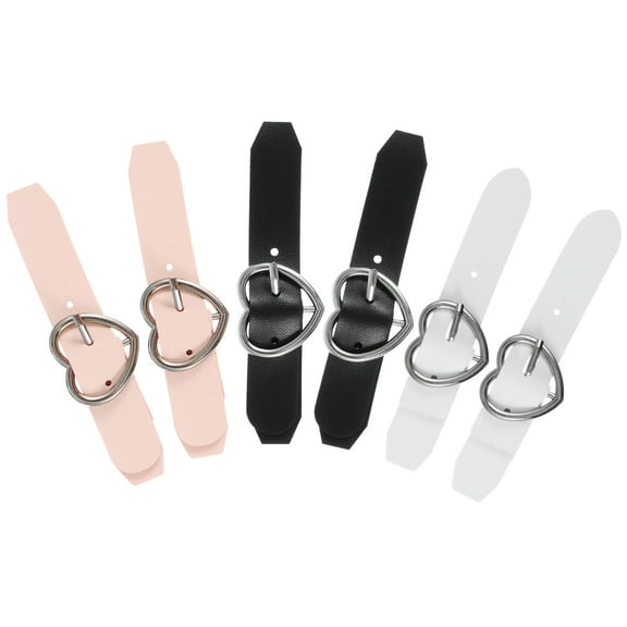 unbranded  6 Pcs Heart Buckle Heart-shaped Pin Buckles Uniform Accessories Women's