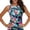 Dark Green, variant on Women's High Neck Tankini Top – Printed Modest Swimsuit with Tummy Control – Open Back Bathing Suit Top for Beach & Pool – Sizes S-XXL (Available in Multiple Colors)