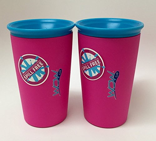 Wow Cup for Kids 360 Spill Free Drinking Cup BPA Free As Seen On TV Pink 9oz..