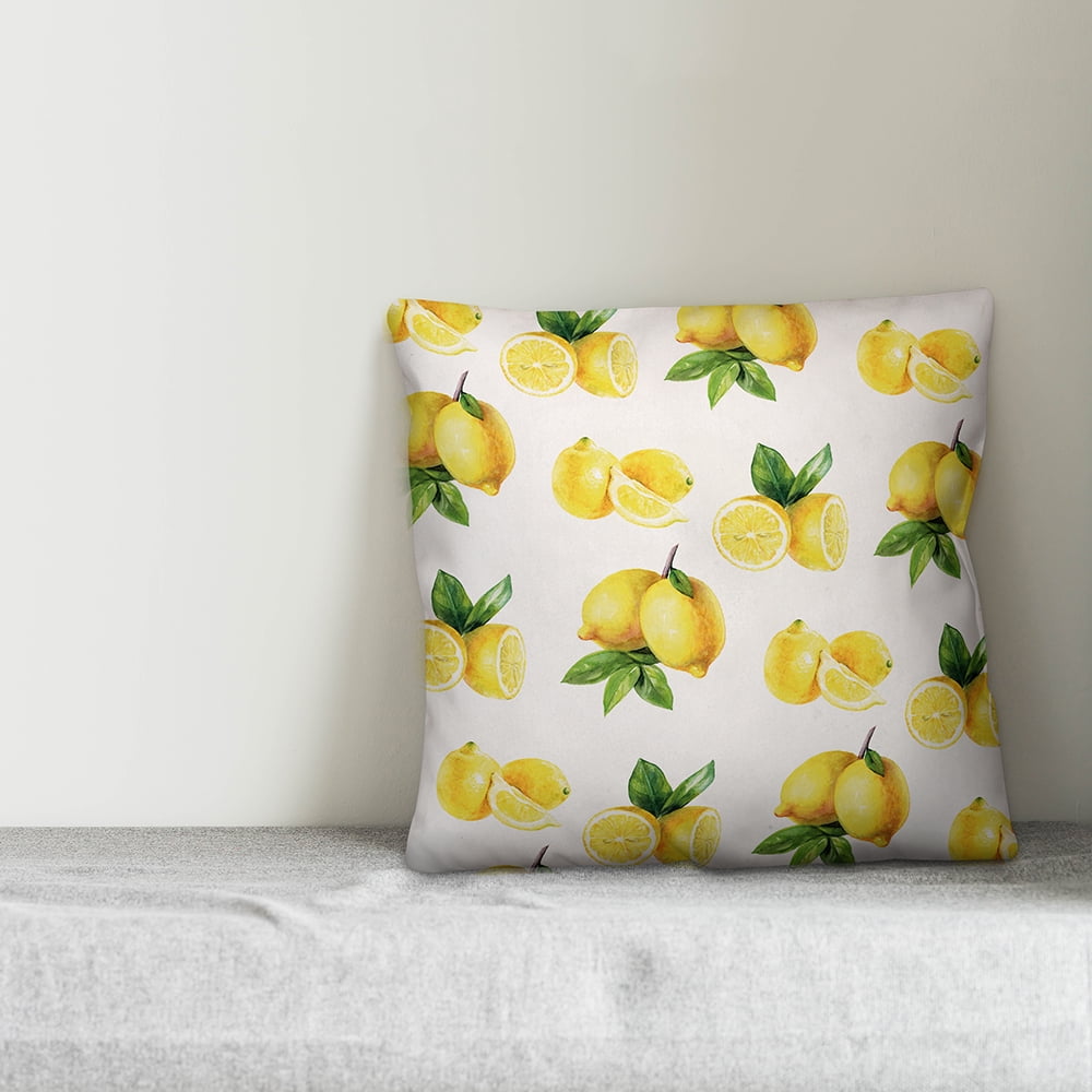 Creative Products Bright Lemon Pattern 18x18 Indoor / Outdoor Pillow