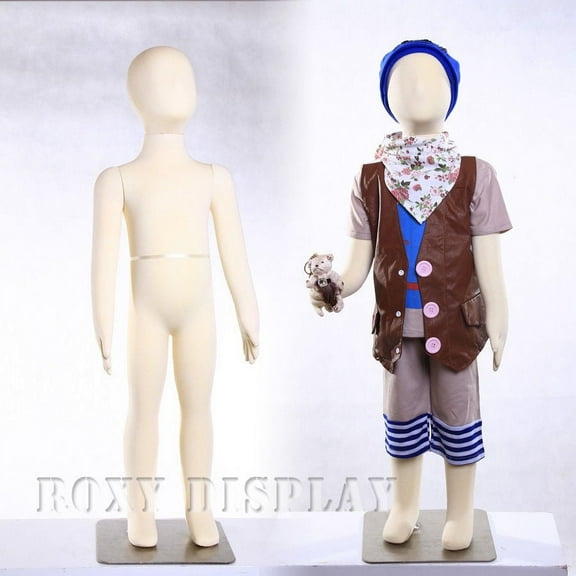 3 Years Old Kid Mannequin Full body jersey covered flexible Dress Form Display #JF-CH03T