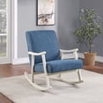 thumbnail image 2 of Gainsborough Rocker in Navy Fabric with Antique White Frame, 2 of 7