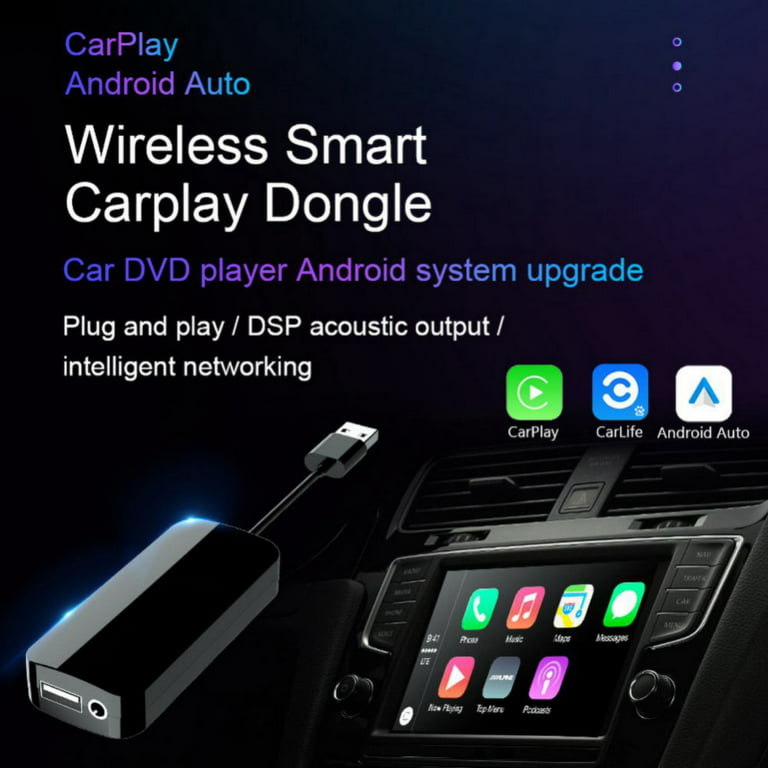 Android Auto Wireless Adapter Carplay Dongle Box Support Car