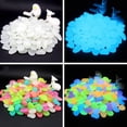 thumbnail image 4 of 100pcs Fish Tank Fluorescent Pebble Garden Parterre Decor Glow Stone Aquarium Ornament Marbles Rocks, 4 of 6