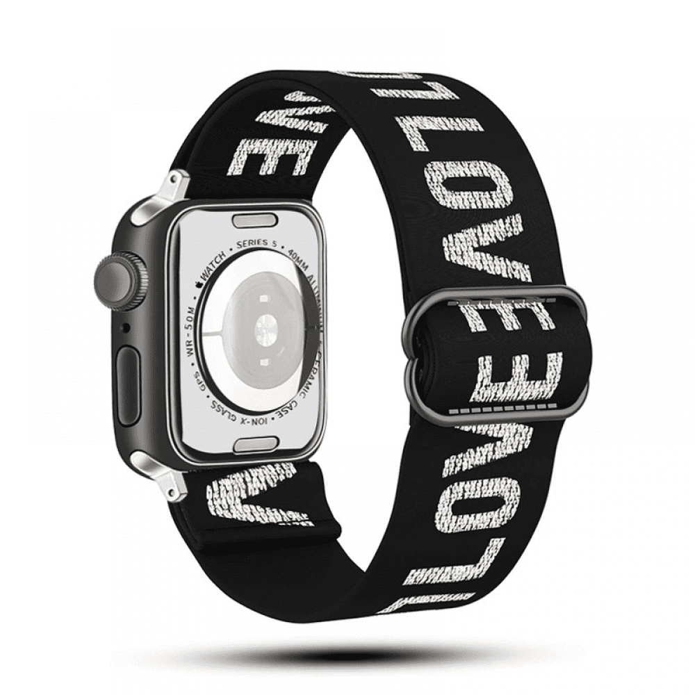VEEkI Apple watch strap adjustable elastic nylon solo ring strap bohemian style smart watch strap ethnic style14 Walmart