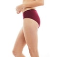 thumbnail image 4 of Kalon Women's 6 Pack Hipster Brief Nylon Spandex Underwear, 4 of 7