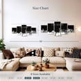 thumbnail image 3 of Elephant Stock Black And White Las Vegas Wall Art - Horizontal Multi Panel Canvas - Living Room Wall Decor - City Multi Panel - Black And Gray Decor - 42" x 19", 3 of 4