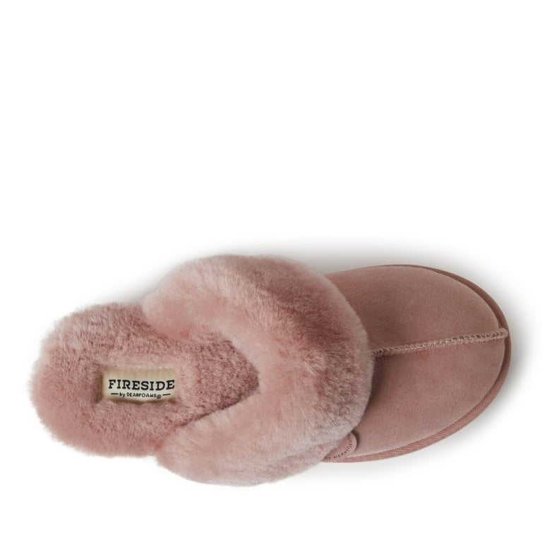 Fireside By Dearfoams Women s Sydney Genuine Shearling Scuff