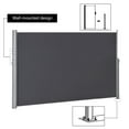 thumbnail image 2 of Gymax 118.5''x 63'' H Patio Retractable Folding Side Awning Screen Privacy Divider, 2 of 10
