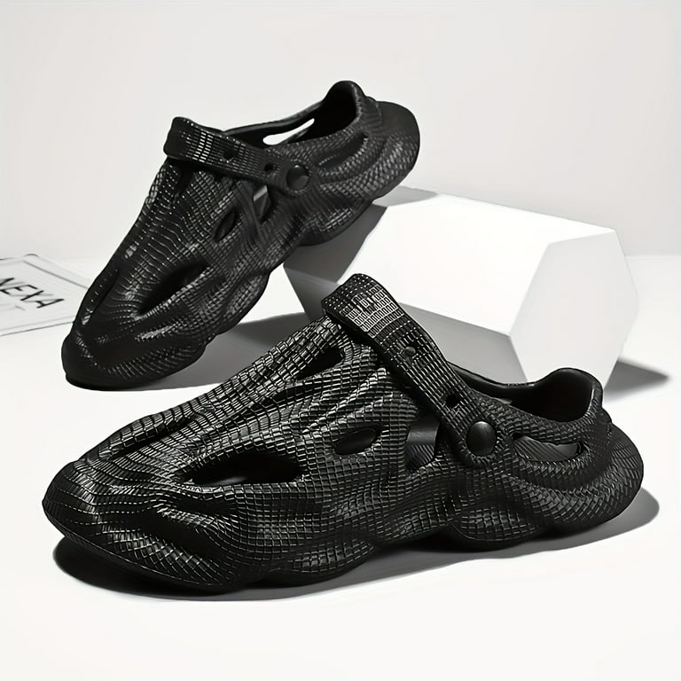 2025 Men's Breathable Out Clogs, Comfy Non Slip Soft Sole