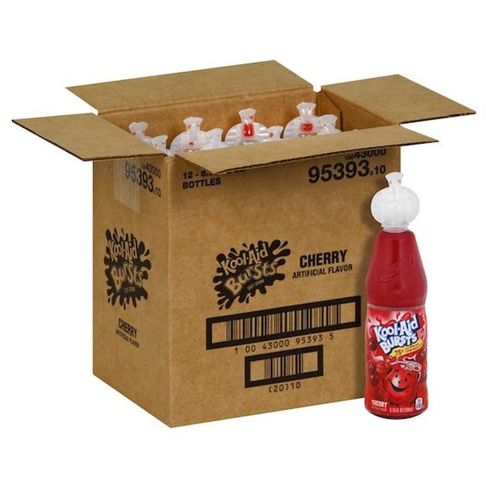 Kool-Aid Burst Cherry Beverage, 6.75 Ounce -- 12 per Case.