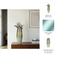 thumbnail image 5 of Tall Glass Vase - Metallic Boho Glam Decorative Accent - Handcrafted Glass & Iron - Ideal for Home, Office, Bedroom & Living Room - 24" Green, 5 of 10