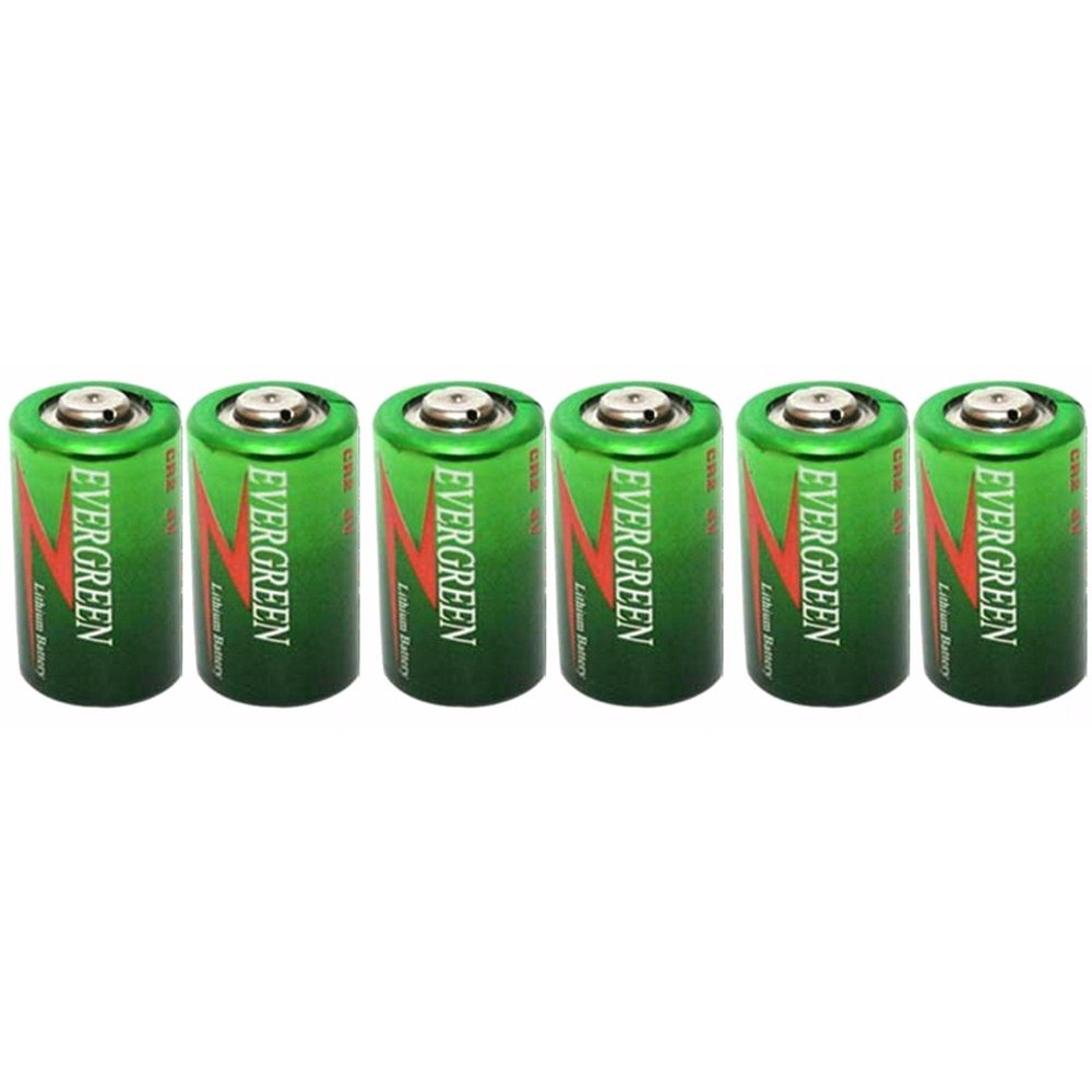 Evergreen CR2 3 Volt Photo Lithium Battery 6 Pack + 30 Off