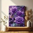 thumbnail image 6 of UXIEQU Purple Rose Butterfly Leopard Canvas Wall Art Print 15.75x11.81 Inches, 6 of 8