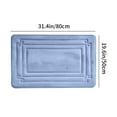 thumbnail image 3 of Foam Mat, Washable Rugs for Kitchen, Non-Slip Bathroom Mats, Absorbent Floor Mats for Bathroom, Mats for Kitchen Floor, Kitchen Rugs Non-Slip Washable, Kitchen Mats Cushioned , UKHBMC | Blue, 3 of 9