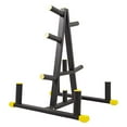 thumbnail image 3 of BalanceFrom 2-Inch or 1-Inch Weight Plate Rack with Barbell Holders, 600-Pound Capacity (for 2-Inch Gear), Black, 3 of 5
