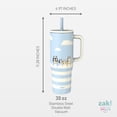 thumbnail image 3 of Zak Designs 30oz Bluey Double Wall Stainless Steel Vaccuum Insulated Sutton Straw Tumbler, 3 of 10