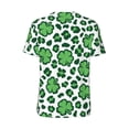thumbnail image 3 of Balery Leopard print St. Patrick's Day Baseball Jersey for Men Casual Button Down Shirts Short Sleeve Active Team Sports Uniform-Small, 3 of 9