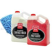 Griot's Garage Foaming Surface Wash and Foaming Poly Gloss 1 Gallon Kit with Superior Image Chenille Wash Mitt