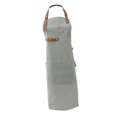 thumbnail image 4 of Delantal para hombres y mujeres, delantal de trabajo de pintura con múltiples bolsillos, para , cocina y cocina gris Salvador Chef Delantal de lona, 4 of 10
