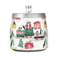 thumbnail image 7 of Yayeee Ashtray with Lid for Cigarette Smokeless Stainless Steel Home Ash Holder, Christmas Train, 7 of 7