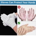 thumbnail image 3 of Cotton Gloves, 12 Pairs White Gloves for Eczema and Dry Hands - Breathable Work Glove Liners, SPA Gloves, Soft Jewelry Inspection Gloves, Stretchy Fit Cotton Cloth Gloves for Most Women, 3 of 5