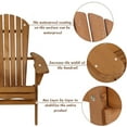 thumbnail image 4 of FDW Chaise Adirondack Pliante Chaises d'Extérieur Mobilier de Patio Résistant aux Intempéries, 4 of 7
