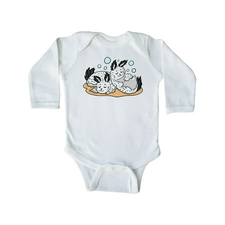 

Inktastic Napping Sea Bunnies Gift Baby Boy or Baby Girl Long Sleeve Bodysuit