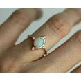 thumbnail image 3 of 2.50Ct Oval Cut Simulated Fire Opal Engagement Women's Ring In 14k Rose Gold Plated, 3 of 5